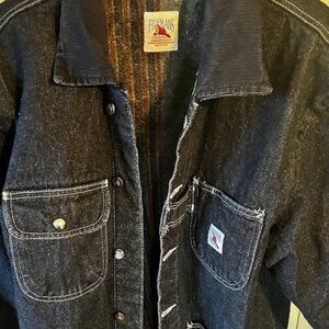 New/Never Worn Outside: Firemans Chore 15oz. Pre-Rinsed Denim Jacket - Large